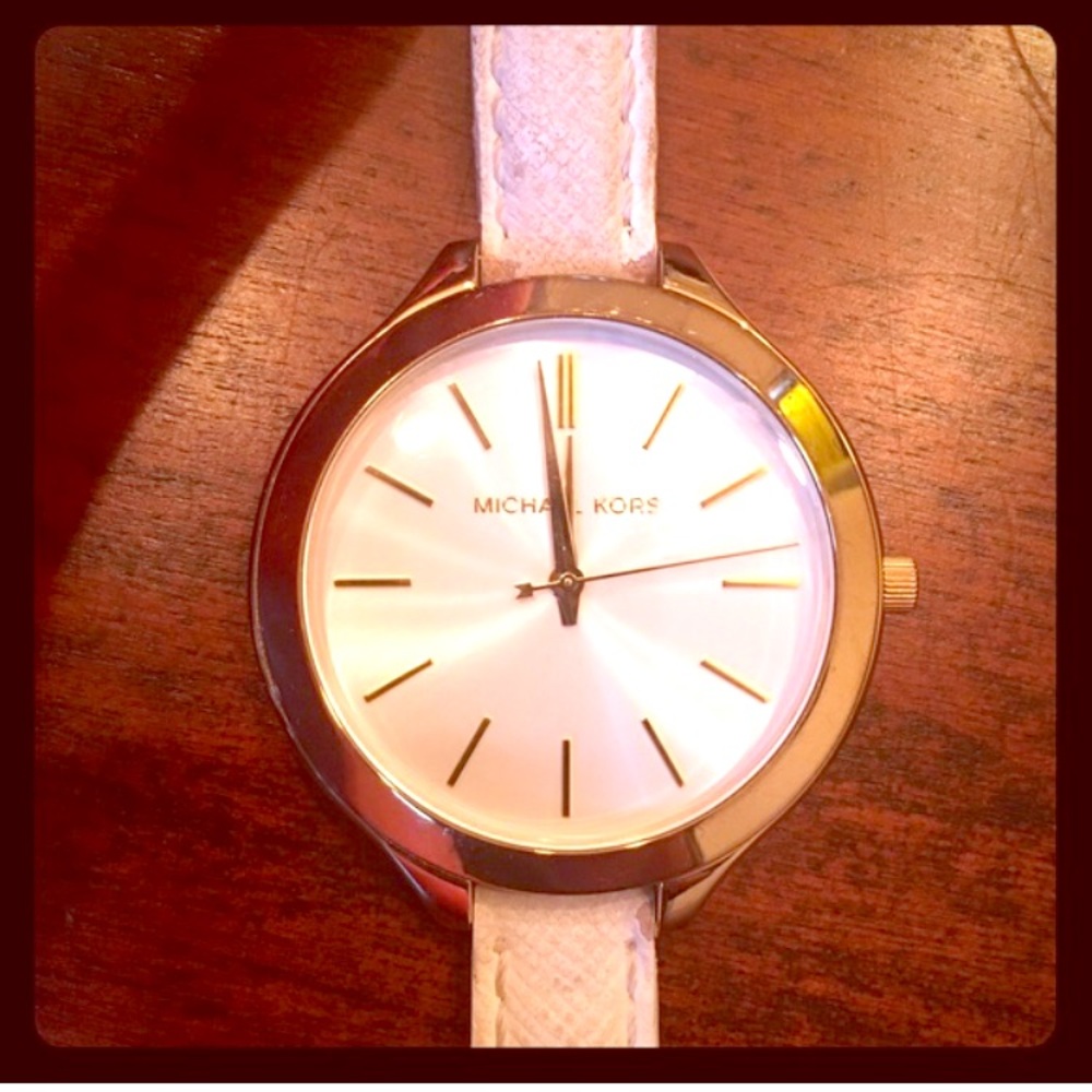 Michael Kors Gold & Cream Watch